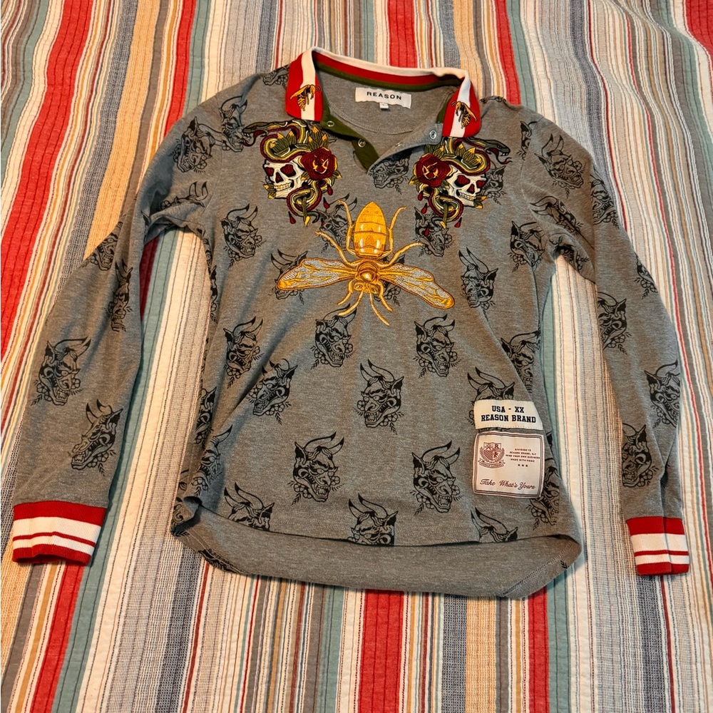 Men’s Designer Long Sleeve Polo